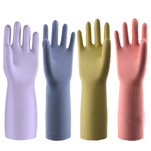 Gants Ménagers Nitrile Allongés
